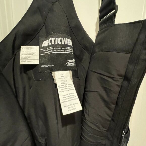 Arcticwear Arctic Cat Men’s Champion Bibs Pants Black Size XS NWT Insulated - Picture 3 of 16